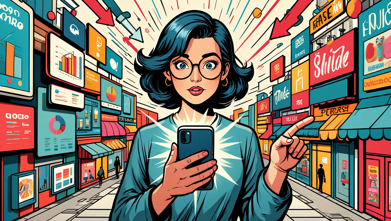 Illustration du concept drive-to-store montrant la connexion entre publicité digitale sur smartphone et trafic en magasin physique en France